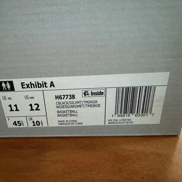 Adidas Exhibit A basketball shoes - Picture 4 of 4